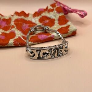 Brighton Silver Love Bracelet with Heart Accent
